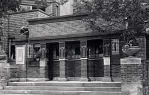 Studio entrance, ca. 1898